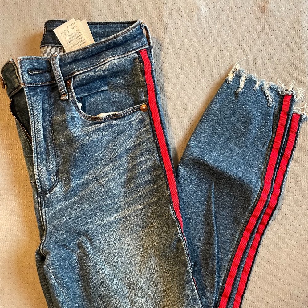 Red Stripped Jeans
